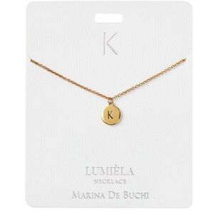 Marina De Buchi Initial Letter Necklace “K”
